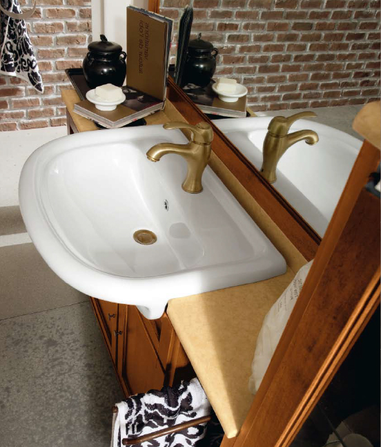 Mobile da bagno Noce York - Pavone Casa - Arredo bagno e design Made in  Italy